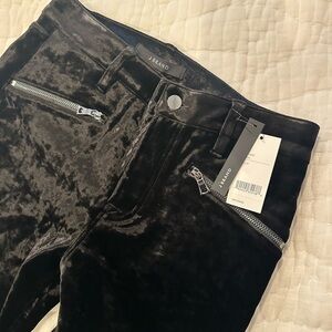 J Brand Women's Black Velvet Jeans